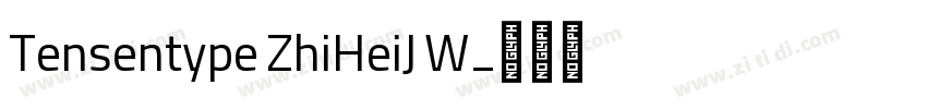 Tensentype ZhiHeiJ W字体转换